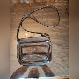 Fossil Black Leather Crossbody Bag Nwot